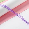 Transparent Glass Beads Strand GLAA-F112-02G-2