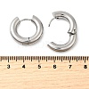 Tarnish Resistant 202 Stainless Steel Huggie Hoop Earrings EJEW-O087-08H-P-2