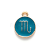 Alloy Enamel Pendants X-ENAM-S124-01B-05L-2