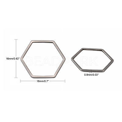 Tarnish Resistant 304 Stainless Steel Linking Ring X-STAS-S079-25A-1