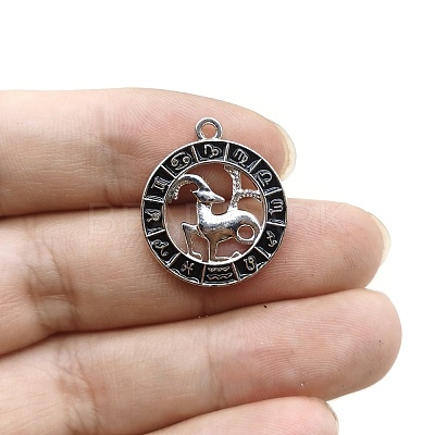 Constellation Themes Alloy Rhinestone Pendants PW-WG6B97D-02-1