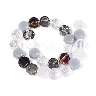 Electroplate Glass Beads Strands EGLA-N022-03A-A01-1