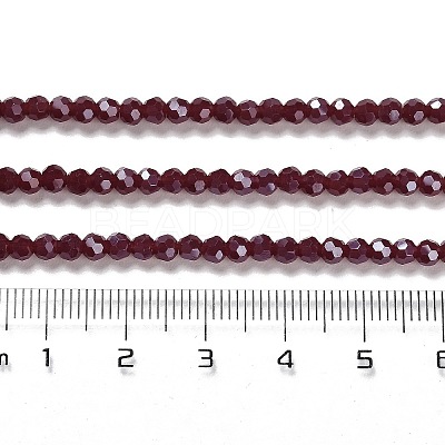 Electroplate Opaque Glass Beads Strands LS-EGLA-A035-P3mm-A02-1