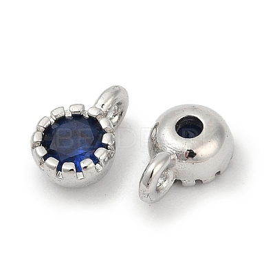 Brass Pave Cubic Zirconia Pendants KK-H204-03P-M-1