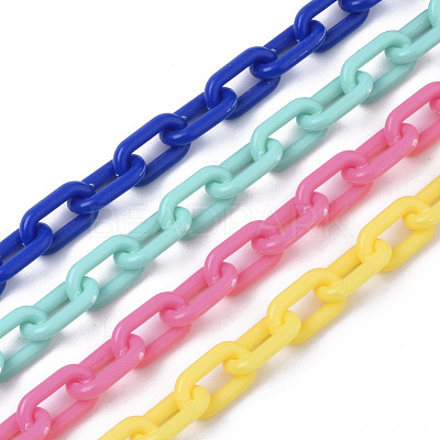 Opaque Acrylic Cable Chains SACR-N010-002-1