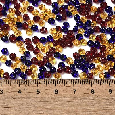 Transparent Colours Glass Seed Beads X1-SEED-P006-02A-10-1