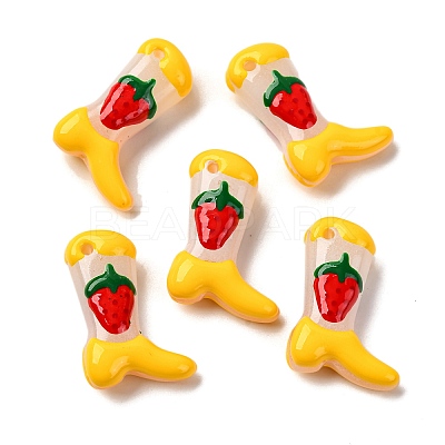 Baking Paint Glass Enamel Beads BLOW-D300-01K-1