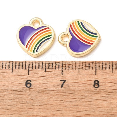 Alloy Enamel Pendants AL-CBA7256-10G-1