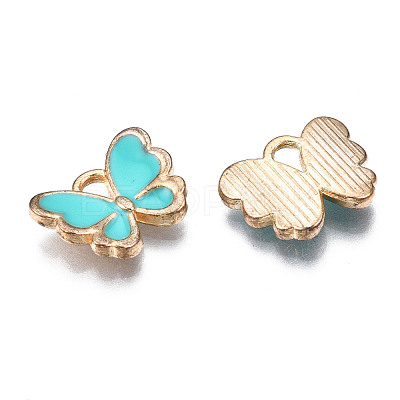 Alloy Enamel Charms ENAM-S121-070G-1