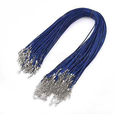 Waxed Cord Necklace Making NCOR-T001-26-1