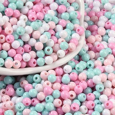 Opaque Acrylic Beads OACR-H118-07B-07-1