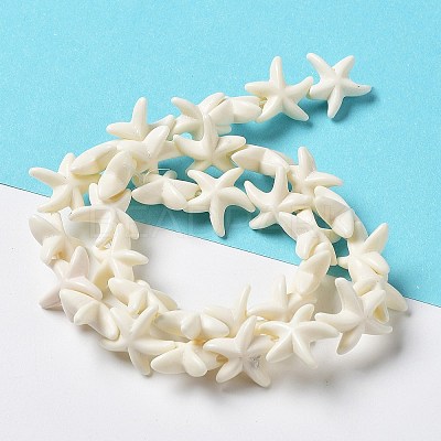 Synthetic Turquoise Dyed Beads Strands X-G-A218-03-1
