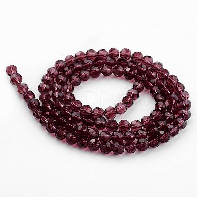 Transparent Glass Bead Strands GLAA-G013-4mm-59-1