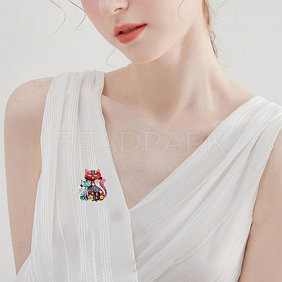 Alloy Enamel Brooches JEWB-P013-18EB-1