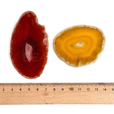 Dyed & Heated Natural Agate Slice Big Pendants GG-CBAAF67-02-1