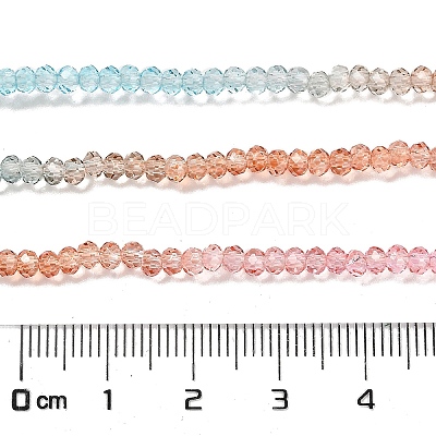 Transparent Painted Glass Beads Strands DGLA-A034-T1mm-A19-1