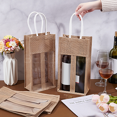 4Pcs Jute Tote Bags ABAG-WA0001-27-1