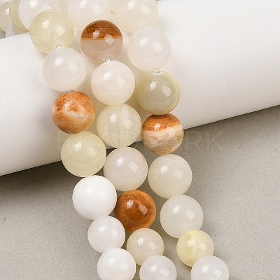 Natural Green Jade Graduated Beads Strands GG-CBA2AE1-A06-A-1