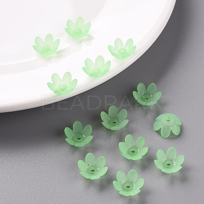 Frosted Acrylic Bead Caps MACR-S371-07A-733-1