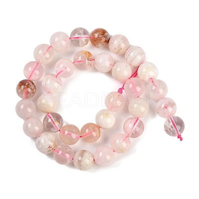 Natural Lodolite Quartz Beads Strands G-B125-M07-01-1