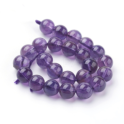 Natural Amethyst Beads Strands G-G099-8mm-1-1