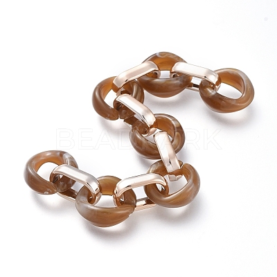 Transparent Acrylic Handmade Cable Chain AJEW-JB00547-05-1