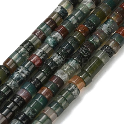 Natural Indian Agate Beads Strands G-Z110-A17-2x4mm-1