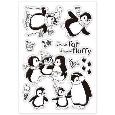 Custom Summer Theme PVC Plastic Clear Stamps DIY-WH0631-0468-1