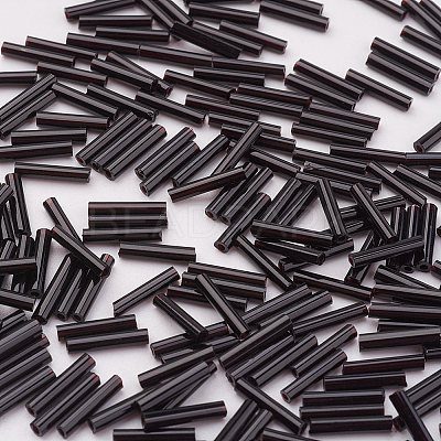 Glass Bugle Beads SEED-E001-12mm-49#-1