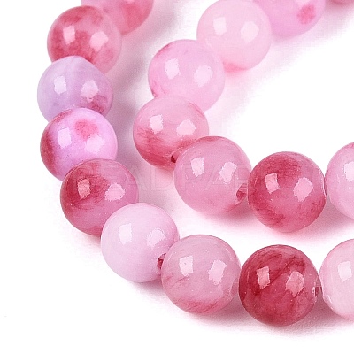 Natural Dyed Persian Jade Gemstone Bead Strands G-R271-6mm-XP22-1