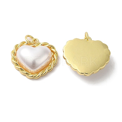 Eco-Friendly Rack Plating Brass Pendants KK-F854-04G-1