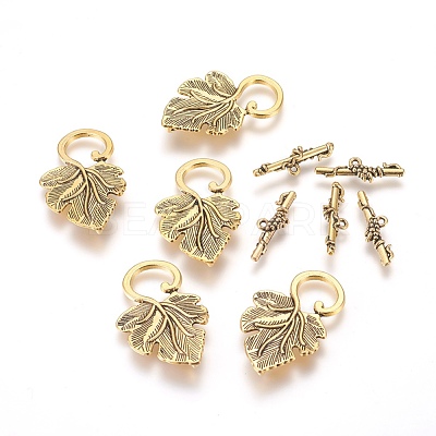 Alloy Toggle Clasps PALLOY-A20005-AG-FF-1