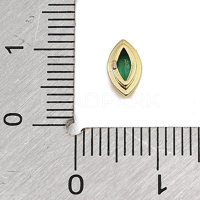 Brass Pave Cubic Zirconia Cabochons CU-CBA30E8-02G-03-1