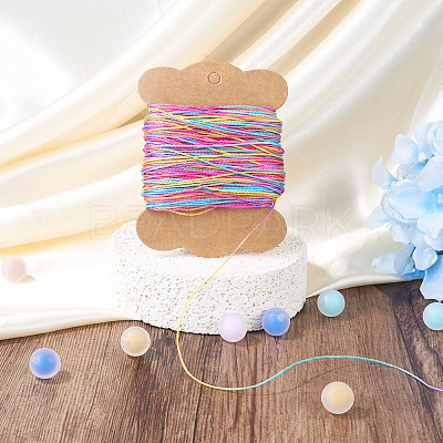 50M Gradient Color Waxed Polyester Cords YC-TADJ0001-04C-1