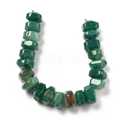 Natural Banded Agate Beads Strands G-K392-A17-1