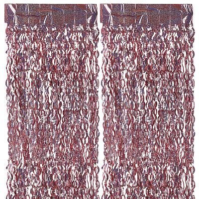 Plastic Foil Fringe Curtains DIY-WH20011-33B-1