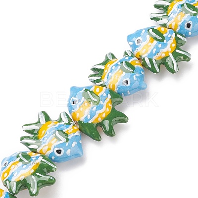 Handmade Porcelain Beads PORC-G002-54K-1