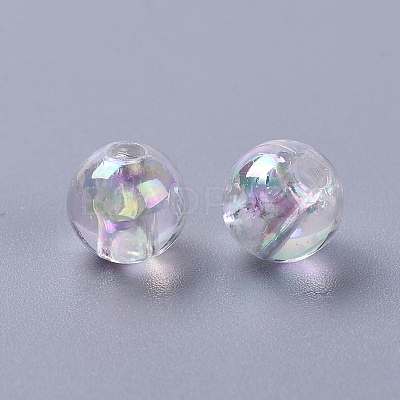 Eco-Friendly Transparent Acrylic Beads X-PL733-2-1