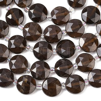 Natural Smoky Quartz Beads Strands G-F812-C04-01-1