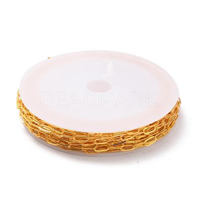 Brass Paperclip Chains X-CHC-S008-001C-G-1