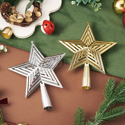 2Pcs 2 Colors Christmas Plastic Big Pendants KY-TA0001-68-1