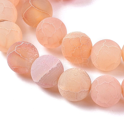 Natural Weathered Agate Beads Strands G-L534-07-10mm-1