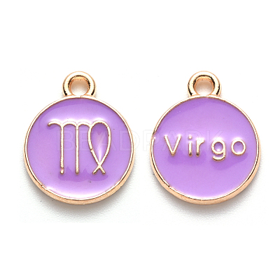 Alloy Enamel Pendants ENAM-S124-01A-01B-1