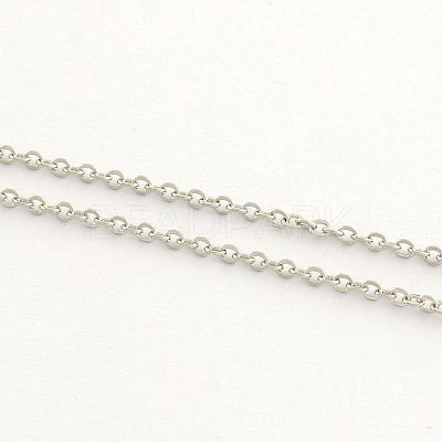 Tarnish Resistant Stainless Steel Cable Chains CHS-Q001-09-1