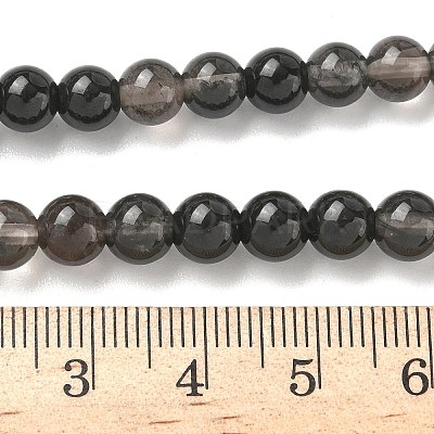 Natural Ice Obsidian Beads Strands G-P590-A03-6mm-02-1