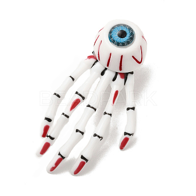 Halloween Theme Plastic Alligator Hair Clips for Woman Girl PHAR-E018-02P-02-1