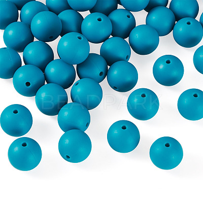 50Pcs Food Grade Eco-Friendly Silicone Beads SIL-TADJ0001-03H-1