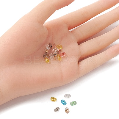 Czech Lampwork Beads/Gold Inlay Color LAMP-YW0001-09-1