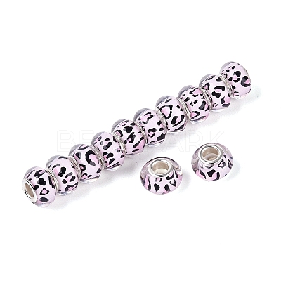 Opaque Resin European Beads RESI-N044-03S-02-1