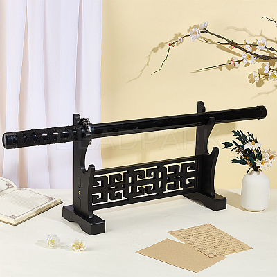 2-Tier MDF Wall Mounted Sword Katana Holder Stands ODIS-WH0030-269A-1